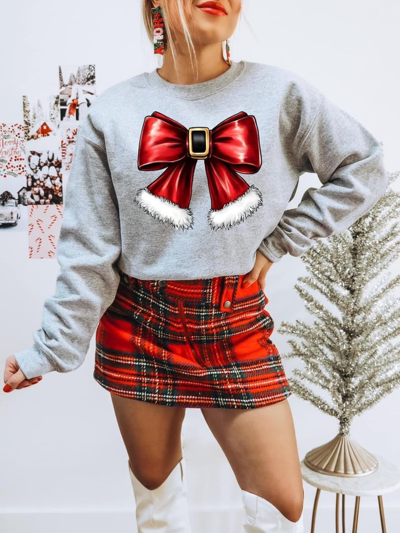 Classy Santa Bow tee