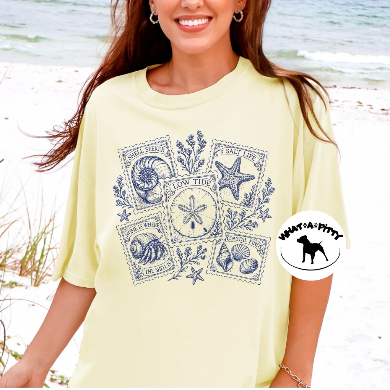 Vintage Beach Stamps tee