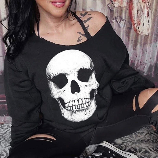 Skull with lashes tee