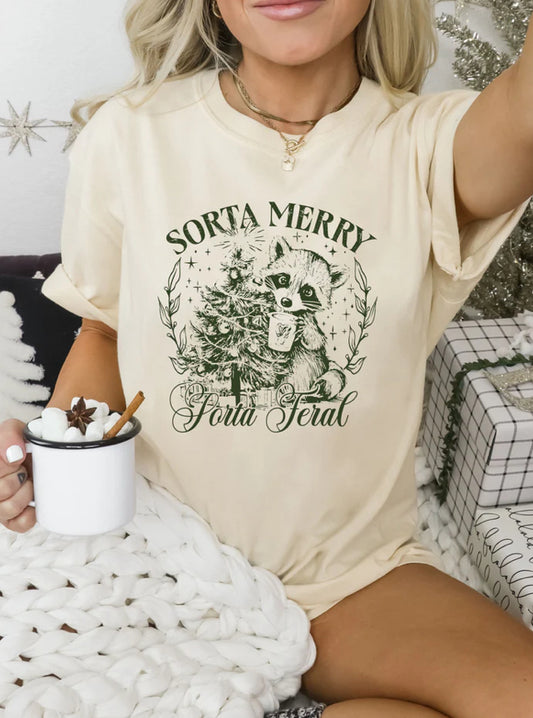 Sorta Merry Sorta Feral tee