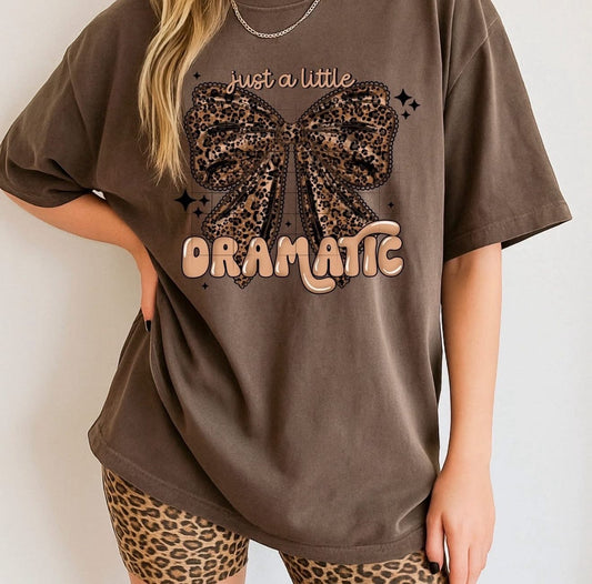 Dramatic Leopard Bow tee