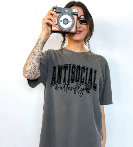 Antisocial Butterfly tee