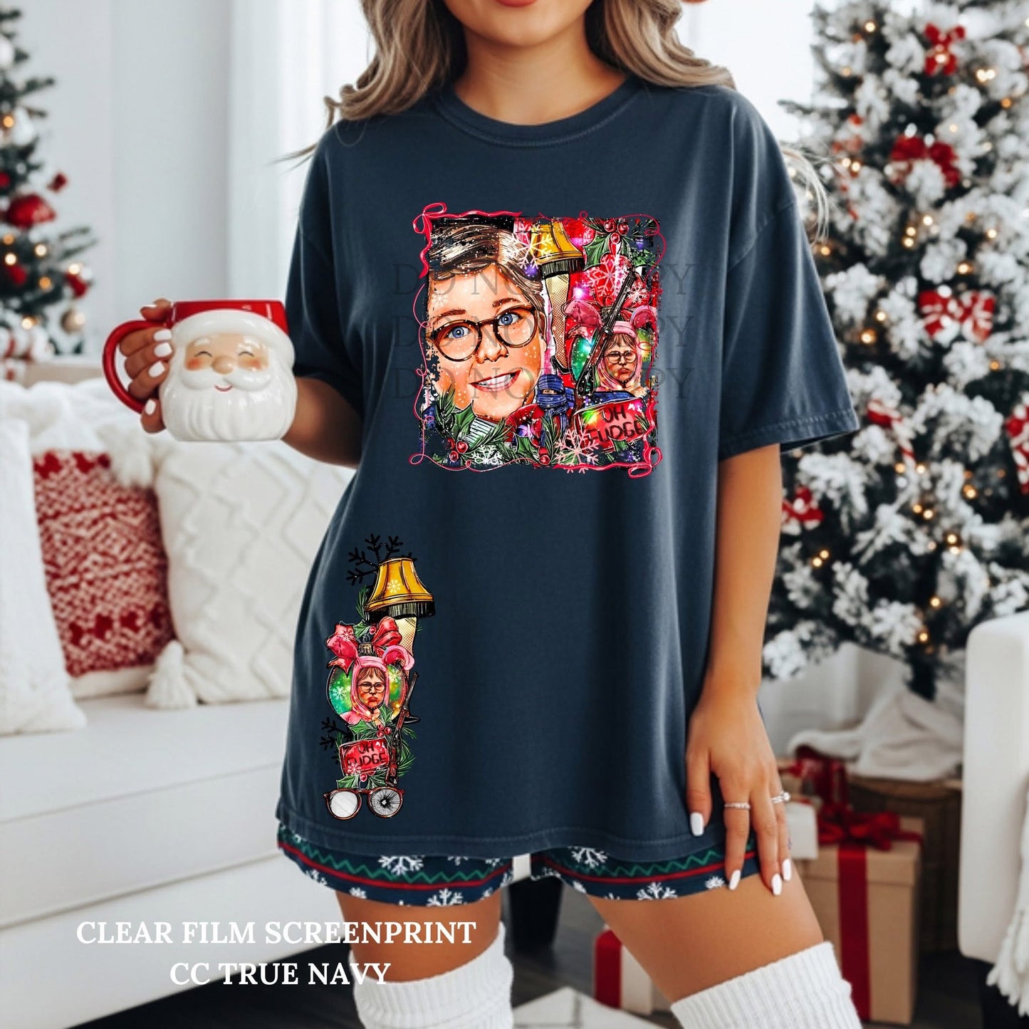Christmas Story sweatshirt with sleeve design