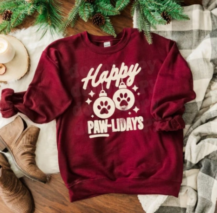 Happy PAW-lidays tee