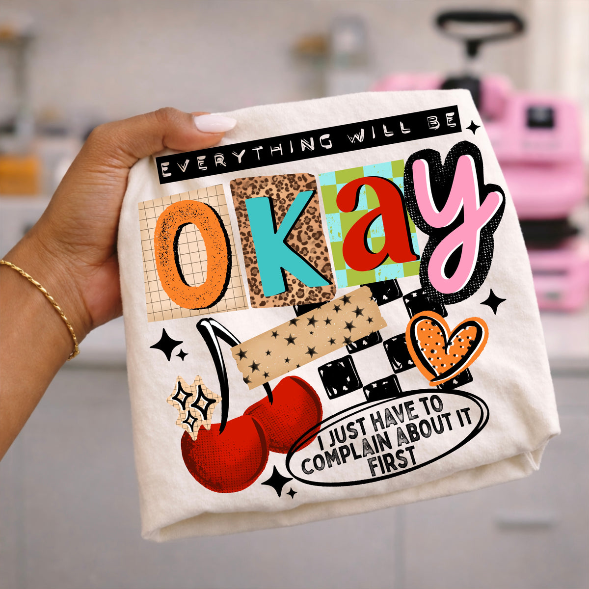 Everything will be Okay tee (Black Ink)