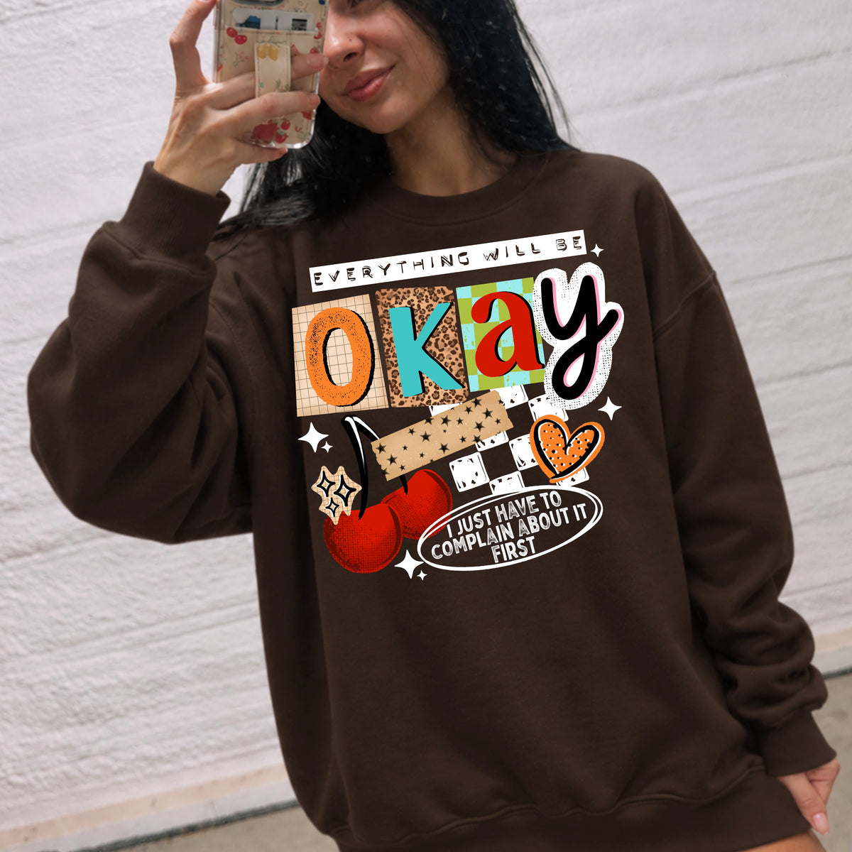 Everything will be Okay tee (White Ink)