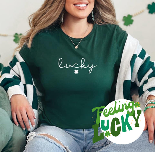 lucky shamrock tee