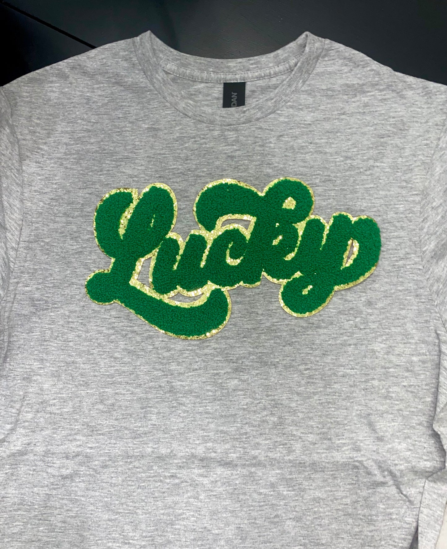 LUCKY Chenille Patch sweatshirt