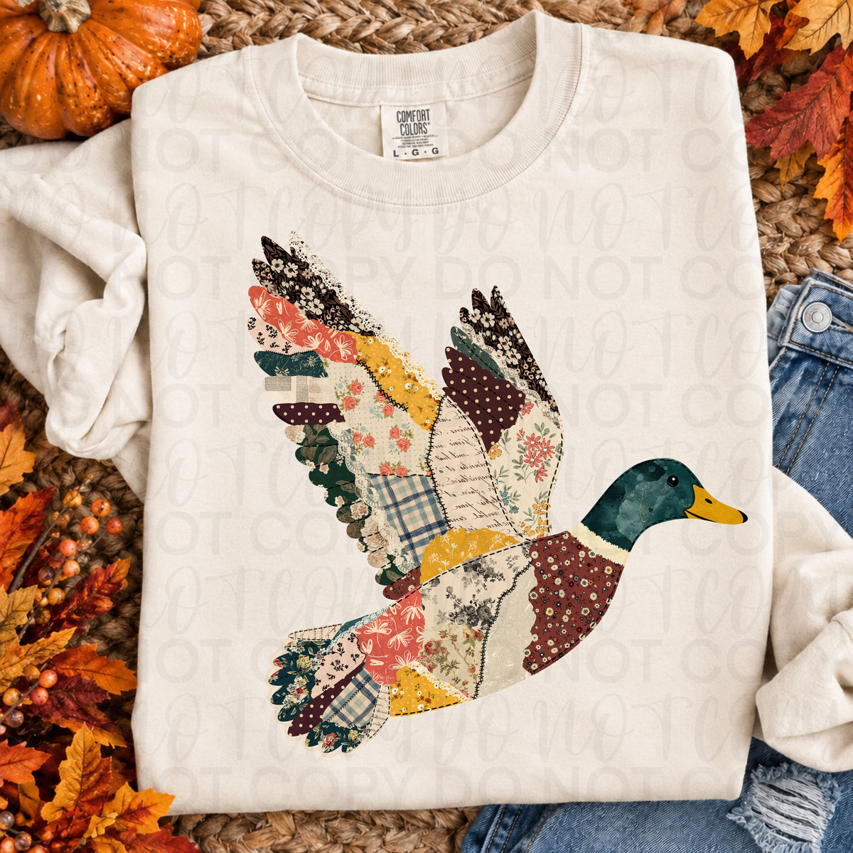Patchwork Mallard Duck tee