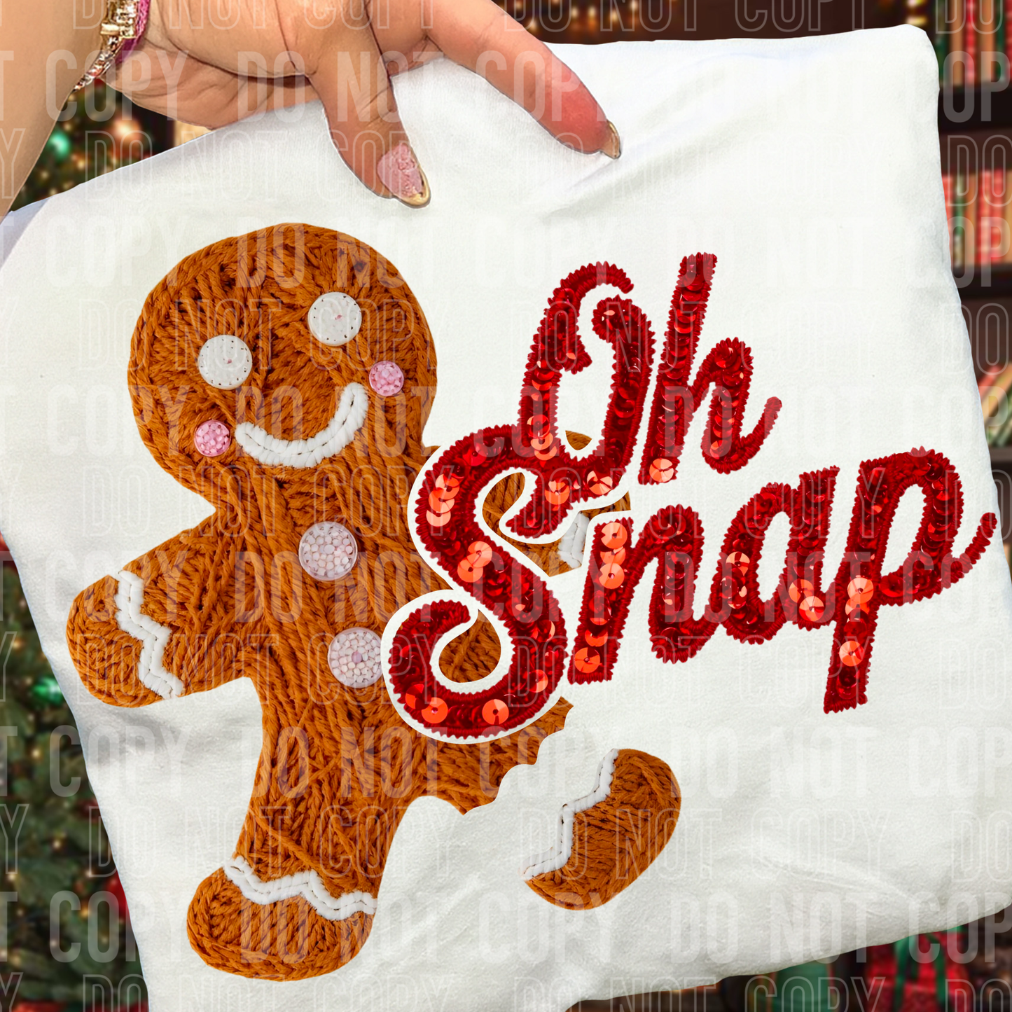 OH SNAP yarn and sequin tee