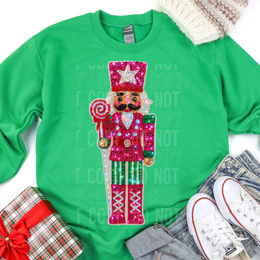 Pink Nutcracker faux yarn tee