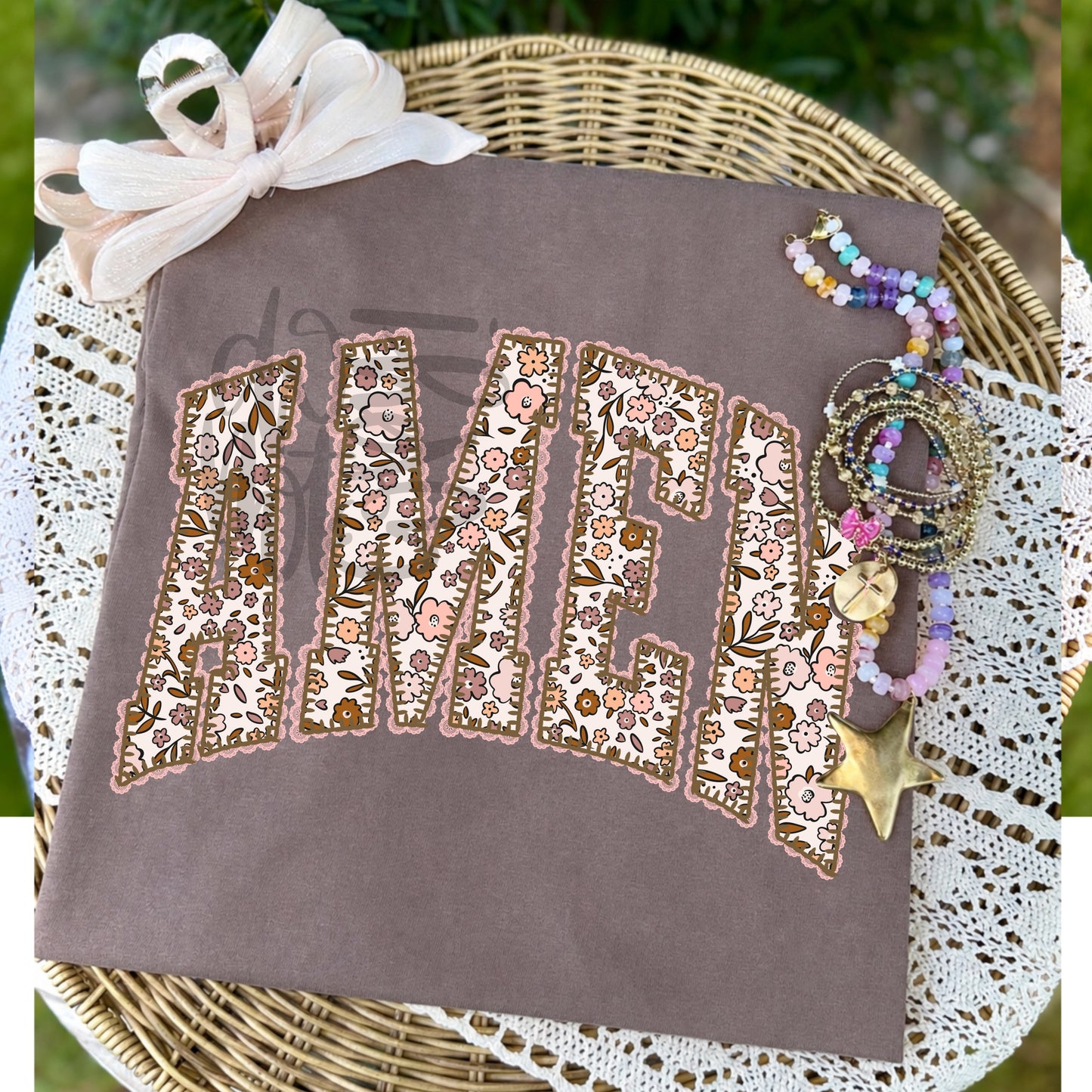 AMEN with faux lace tee