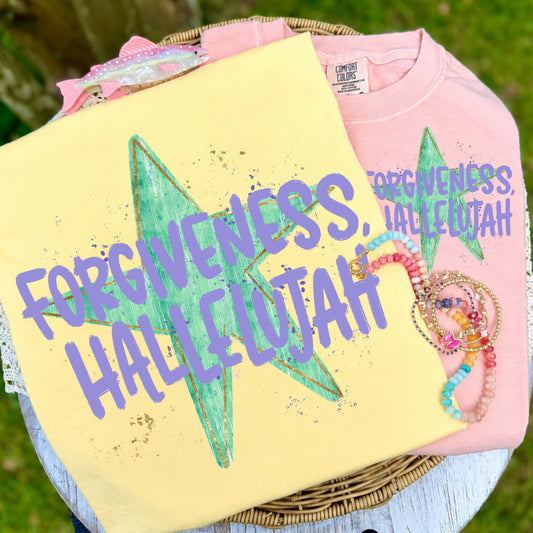 Forgiveness Hallelujah tee