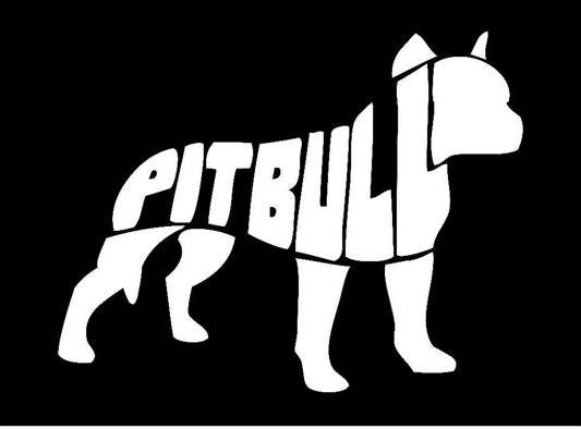 Pitbull Word Decal