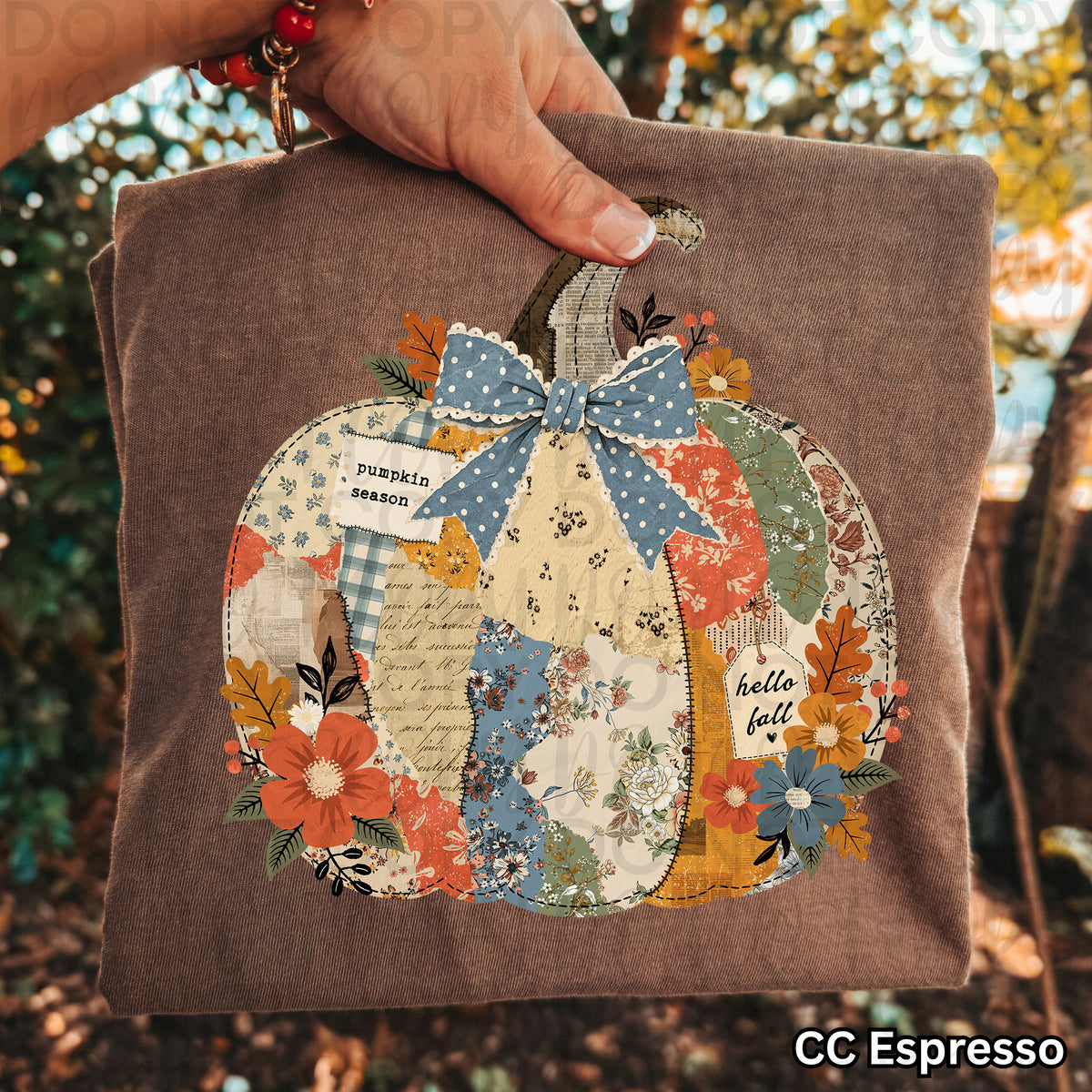 Patchwork Pumpkin tee
