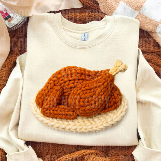 Turkey faux yarn tee