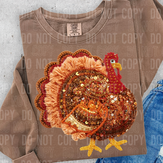 Turkey faux yarn tee