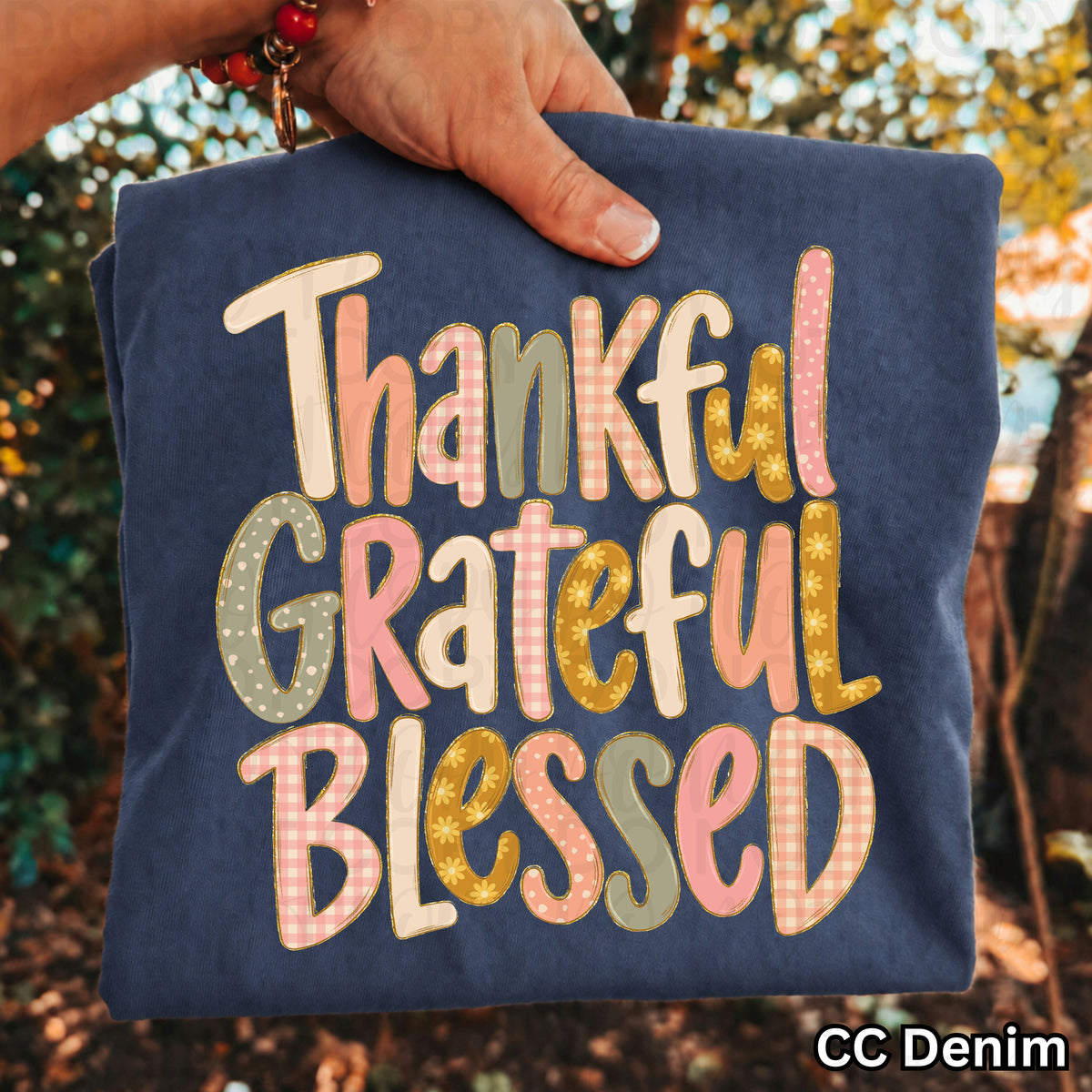 Thankful Grateful Blessed tee