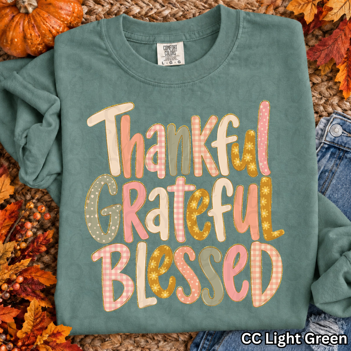 Thankful Grateful Blessed tee