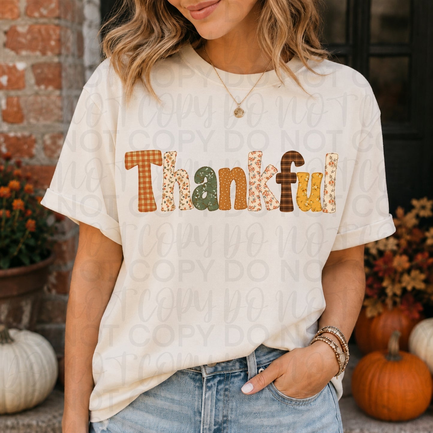 Thankful Stitches tee