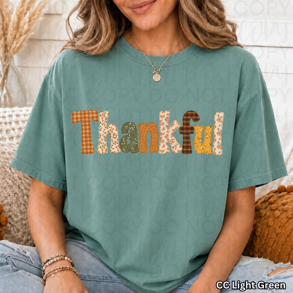 Thankful Stitches tee