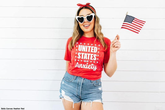 United States of ANXIETY tee