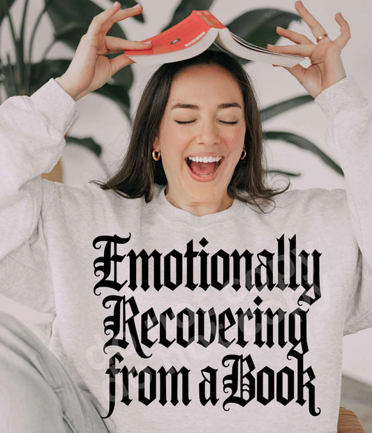 Emotionally Recovering from a book tee