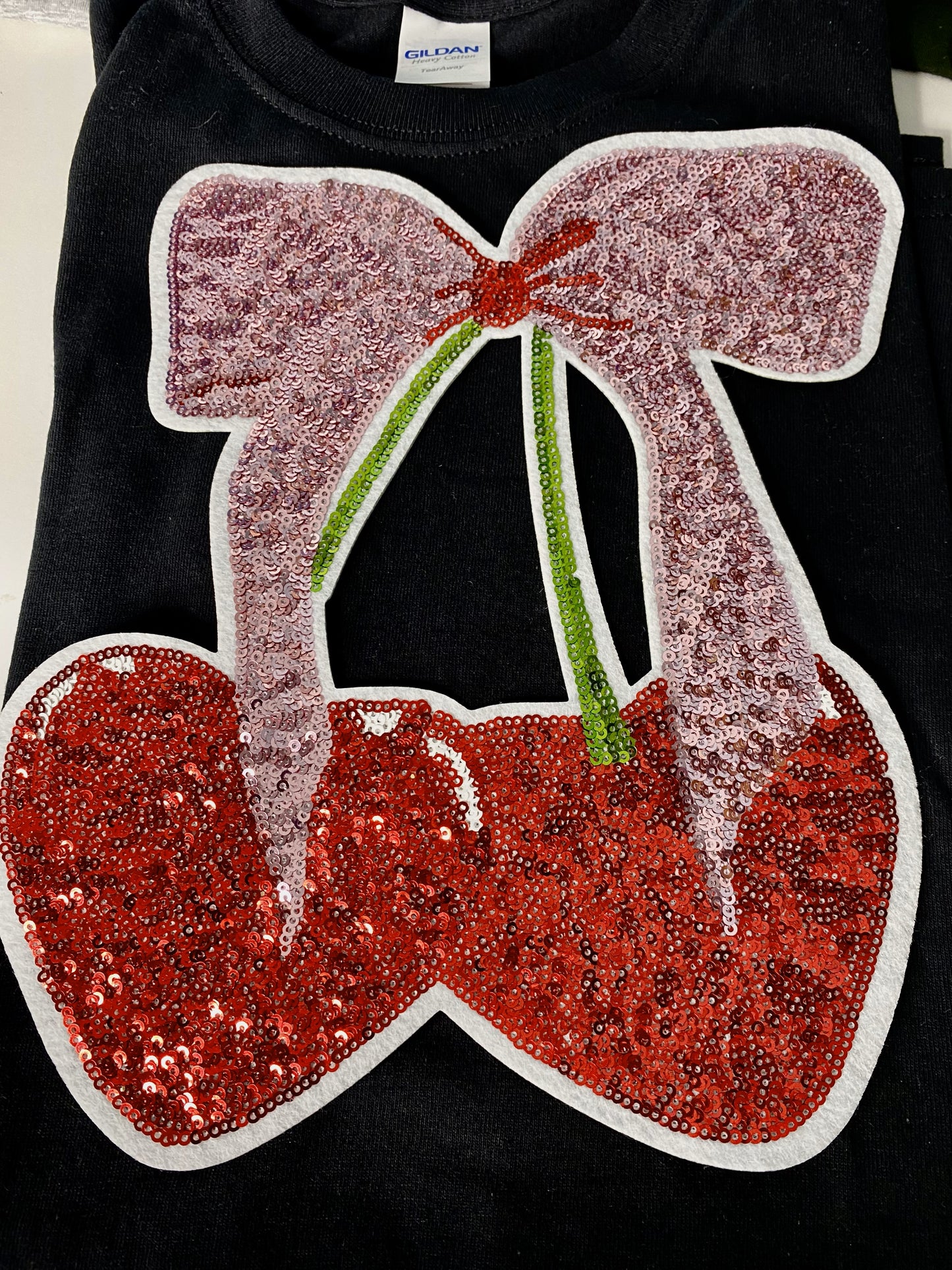 Sparkly Cherries Patch sweatshirt