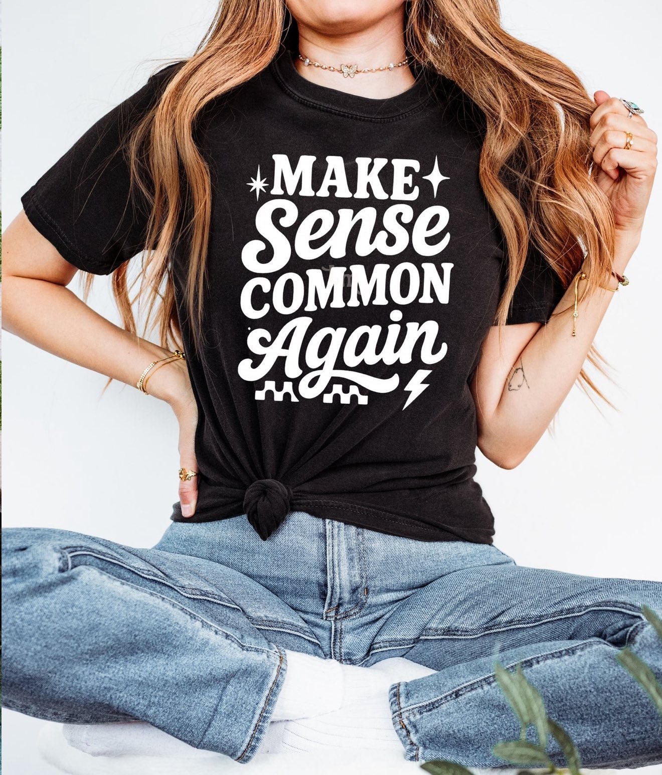 Make Sense Common Again tee