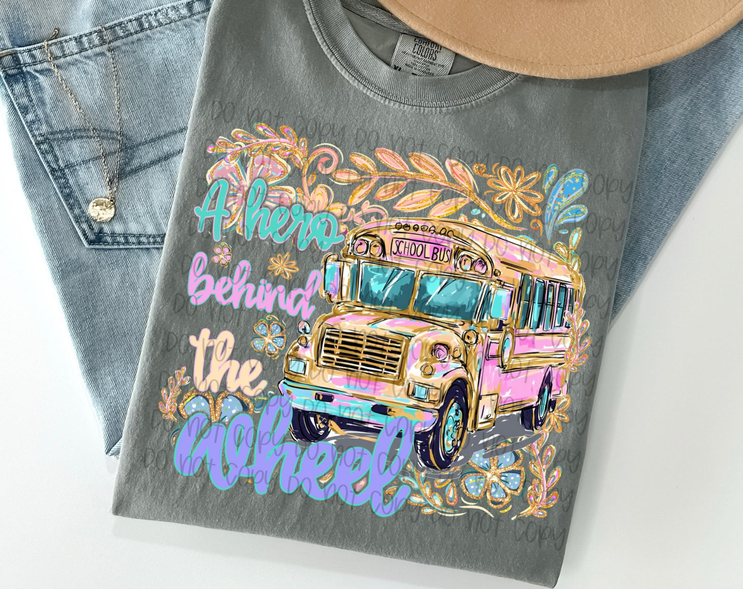 A hero behind the wheel tee