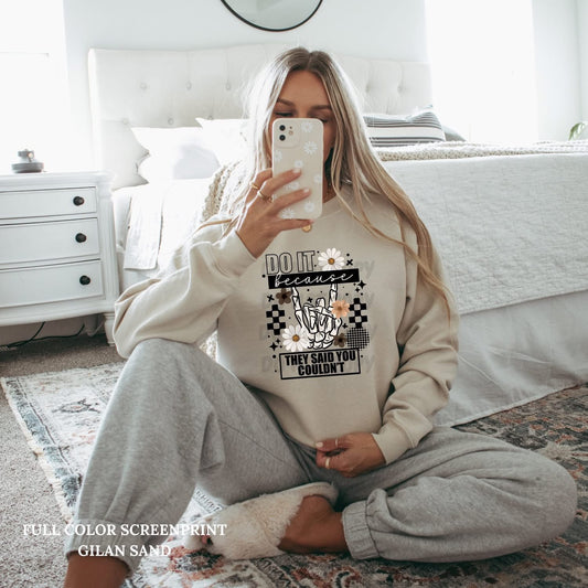 Do it because they said you couldn't tee (Black Ink)